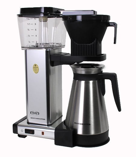 Moccamaster KBGT Thermal Brewer 10-Cup Black Coffee Maker + Reviews