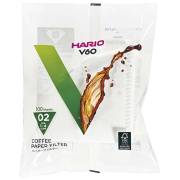 Hario V60 White Coffee Filters, pkg 100