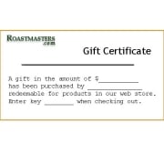 Roastmasters.com Gift Certificate