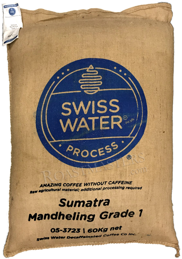 residentie Eenheid Gorgelen Roastmasters.com: Sumatra Mandheling Swiss Water Decaf