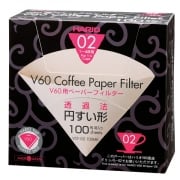 Hario V60 Brown Coffee Filters, pkg 100