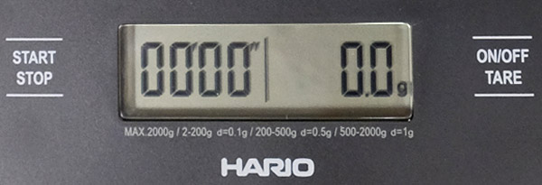 Hario VSTN-INT-2000B Drip Coffee Scale, V60, Black